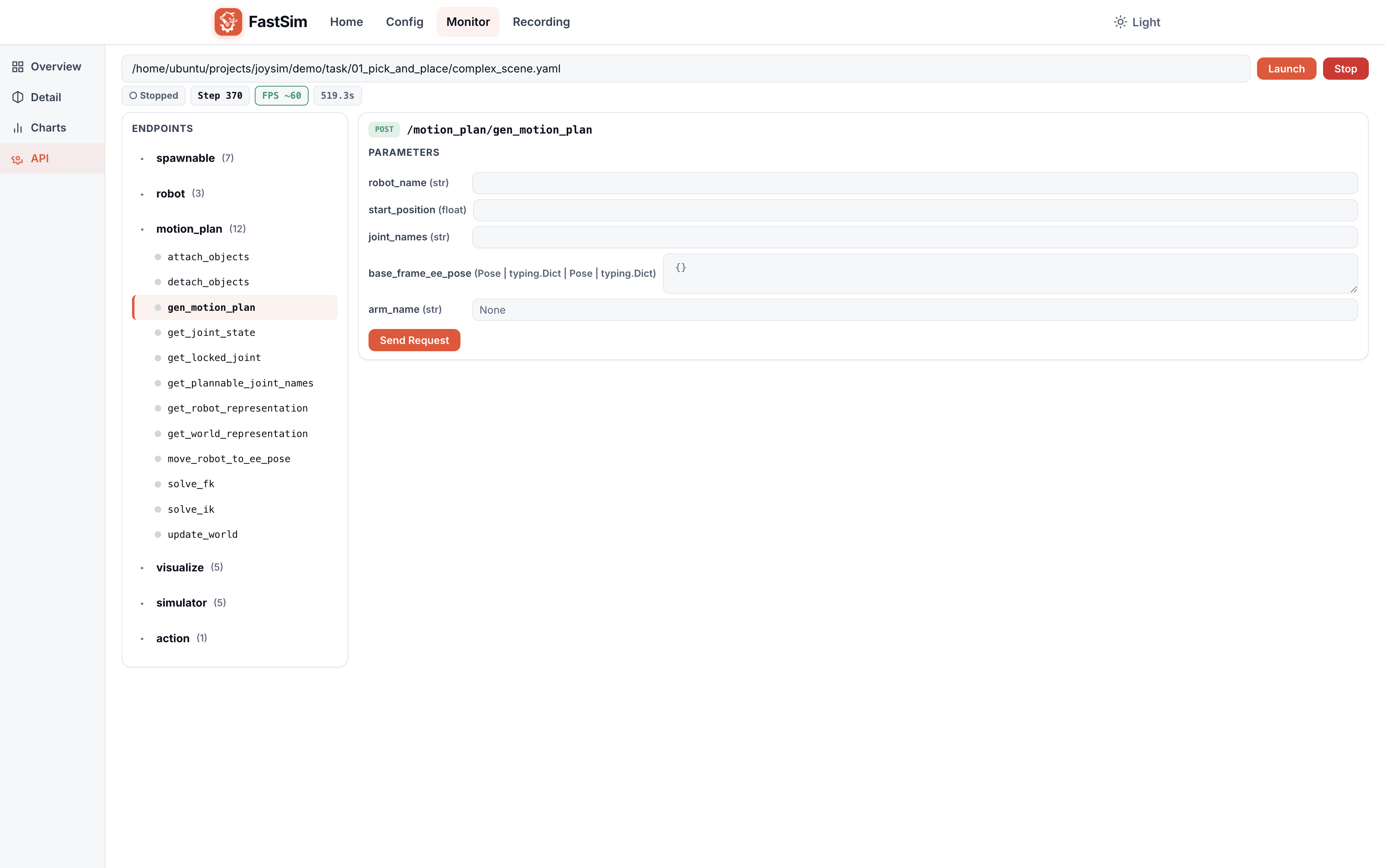 Monitor - API 接口调试面板